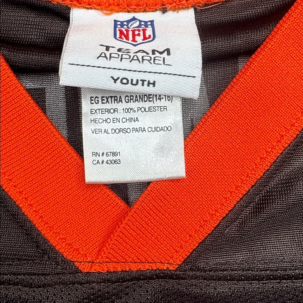 CLEVELAND Browns Football Jersey Youth Boys XL Trent Richardson #33 NFL BOYS - Picture 3 of 5